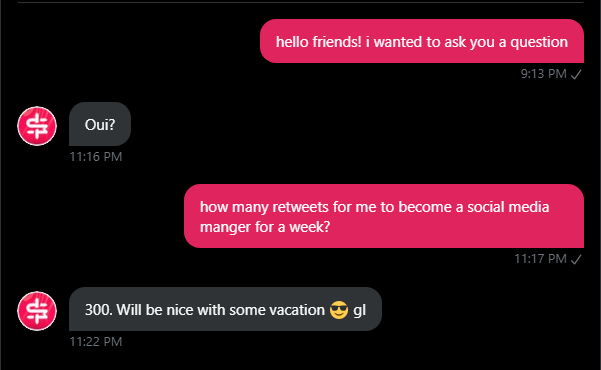yooooooo this would be massive for my career. can we make this happen? ❤️