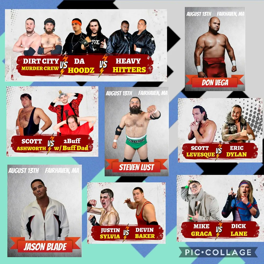 Friday! Our first show debut's at the Fairhaven VFW. Dont miss some kick ass matches and a few surprises as well. Lets kick this off with a bang.