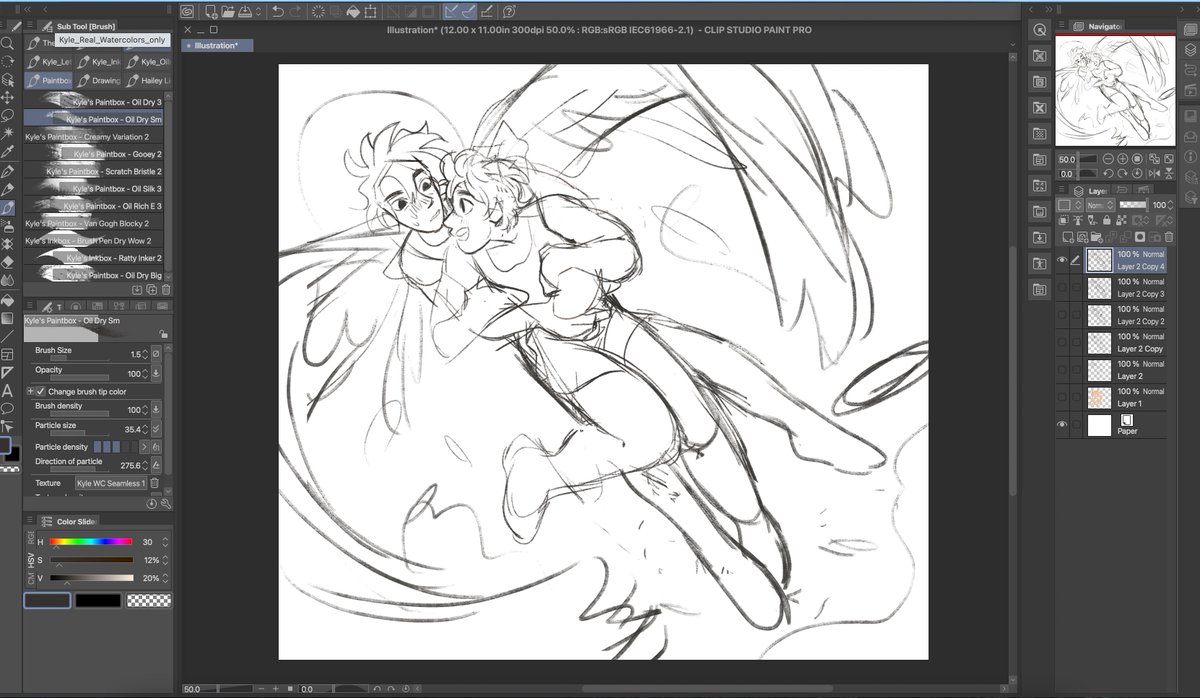 WIP have some bigger fanart pieces that I want to do, but I've been thinking about Escaflowne lately and while I can't remember specifics of the show, I still get hyped over the absolute YEARNING Van felt for Hitomi 🥺💕💕💕 