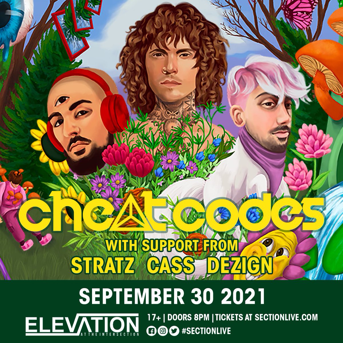 StratzMusic's tweet photo. Supporting @CheatCodesMusic next month at @sectionlive 🙏🙏🙏 Contact me for tix! https://t.co/yTjHv52o7h