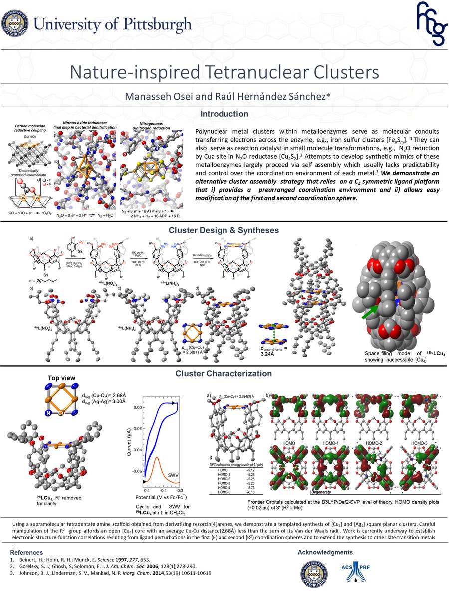 Manasseh Osei (@osei__k) on Twitter photo Excited to share a summary of my work on M4 cluster chemistry <a href="/HSresearchgroup/">Raúl Hernández Sánchez</a> for #BlackInChemPosterComp and #BlackInChem. Please leave questions, comments and suggestions below. Excited to share a summary of my work on M4 cluster chemistry <a href="/HSresearchgroup/">Raúl Hernández Sánchez</a> for #BlackInChemPosterComp and #BlackInChem. Please leave questions, comments and suggestions below.