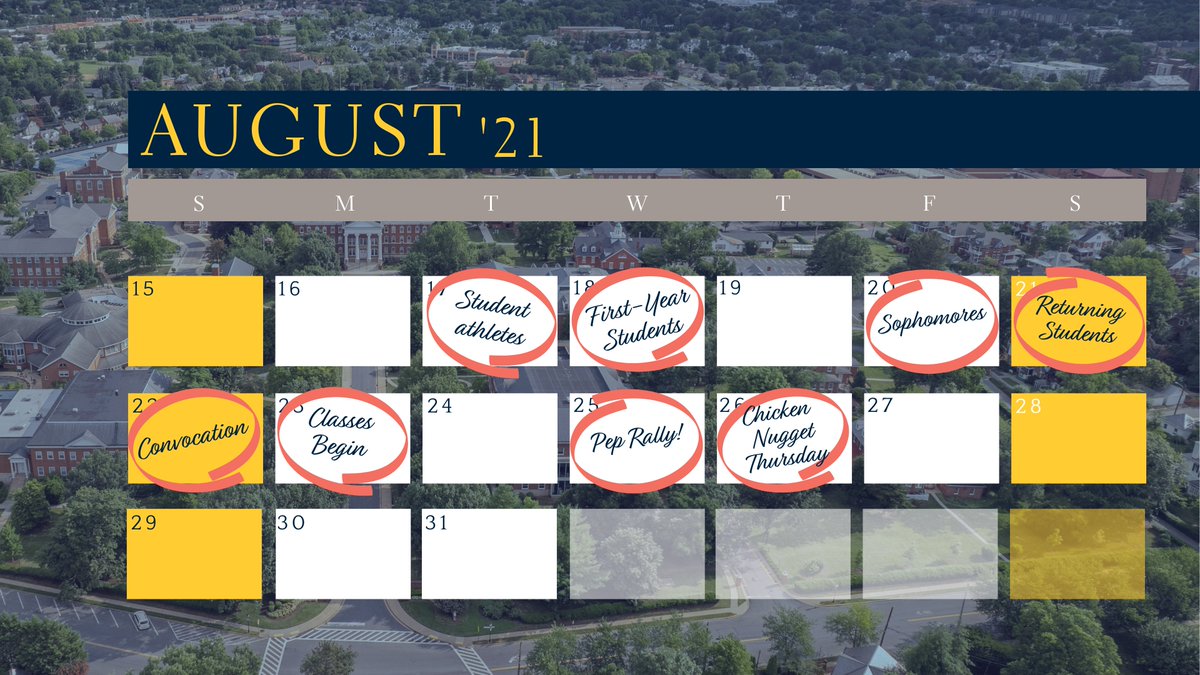 hood_college's tweet photo. Mark your calendars 📅 It's move-in week! 

Check out these key dates on campus over the next two weeks. https://t.co/ta9SvBnHzm