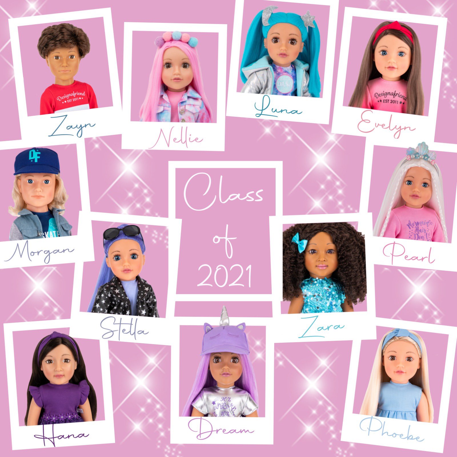 Designafriend doll names sale