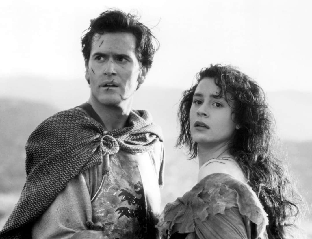 Happy Birthday to Embeth Davidtz who turns 56 today!  Pictured here with Bruce Campbell in Army of Darkness (1992). 