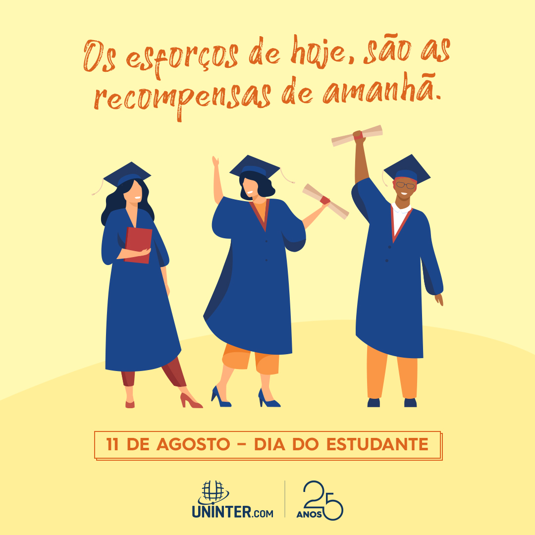 Hoje é dia de celebrar uma data ainda mais especial, pois é sobre vocês, nossos estudantes que tanto amamos e admiramos.

Parabéns pelo seu dia! 📚

#DiaDoEstudante
