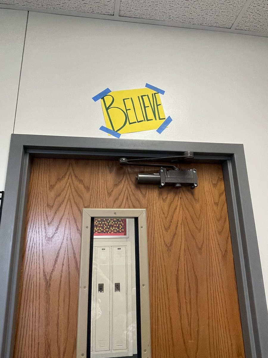 Nothing on the walls yet in my classroom, but had to start with the “Lasso Way.” <a href="/TedLasso/">Ted Lasso</a>