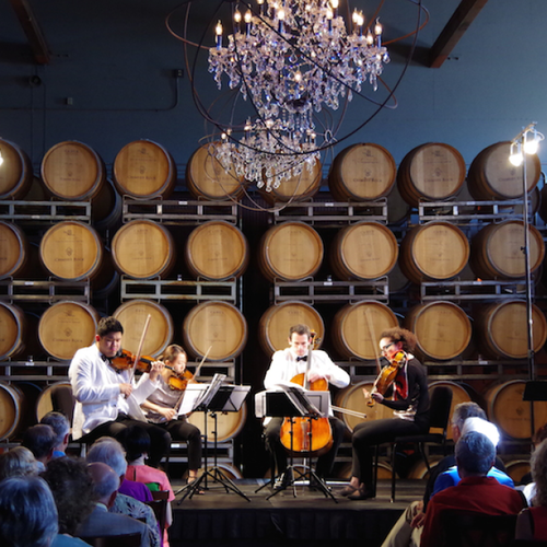 OurConcertsLive's tweet photo. Music in the Vineyards is a chamber music festival held each August in the Napa Valley, and we are so excited to have partnered with MITV for the livestream portion of their festival this year! We kick off tomorrow, Aug 12 at 10:30pm ET/7:30pm PT.

Tix at https://t.co/3QVqROPUZs https://t.co/kFcJQn6nKM
