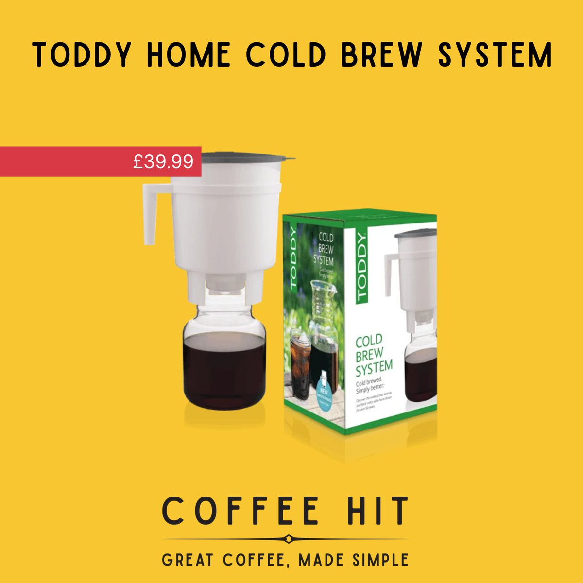 CoffeeHit's tweet photo. Toddy Home Cold Brew System

The Original Toddy Cold Brew System is for you! Easy to make and store in your fridge, ready to drink and relax on those warm summer days.

#coffeelovers 
#coldcoffee
#coldbrewing

https://t.co/UQhsXSdD69 https://t.co/BPzfLY024z