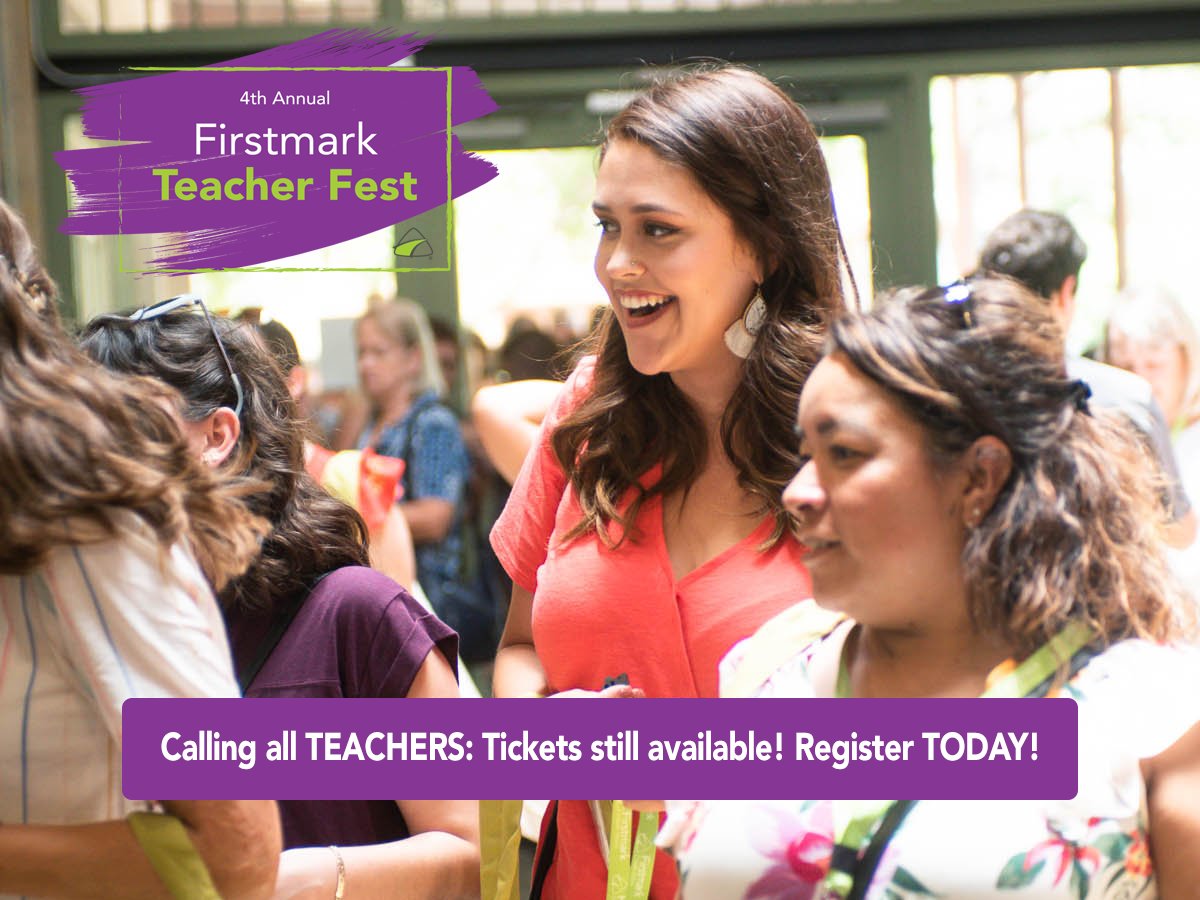 FirstmarkCU's tweet photo. The countdown to Teacher Fest is real! This Saturday, Aug. 14, at @TheDoSeum from 5 p.m. โ 7:30 p.m. Get your ticket today by registering at the link! Tickets are limited. https://t.co/DFjFs9eyfX
#TeacherFest #TeacherEvent #EducatorEvent #FirstmarkCares #FirstmarkCU https://t.co/UFuIHxzHGk