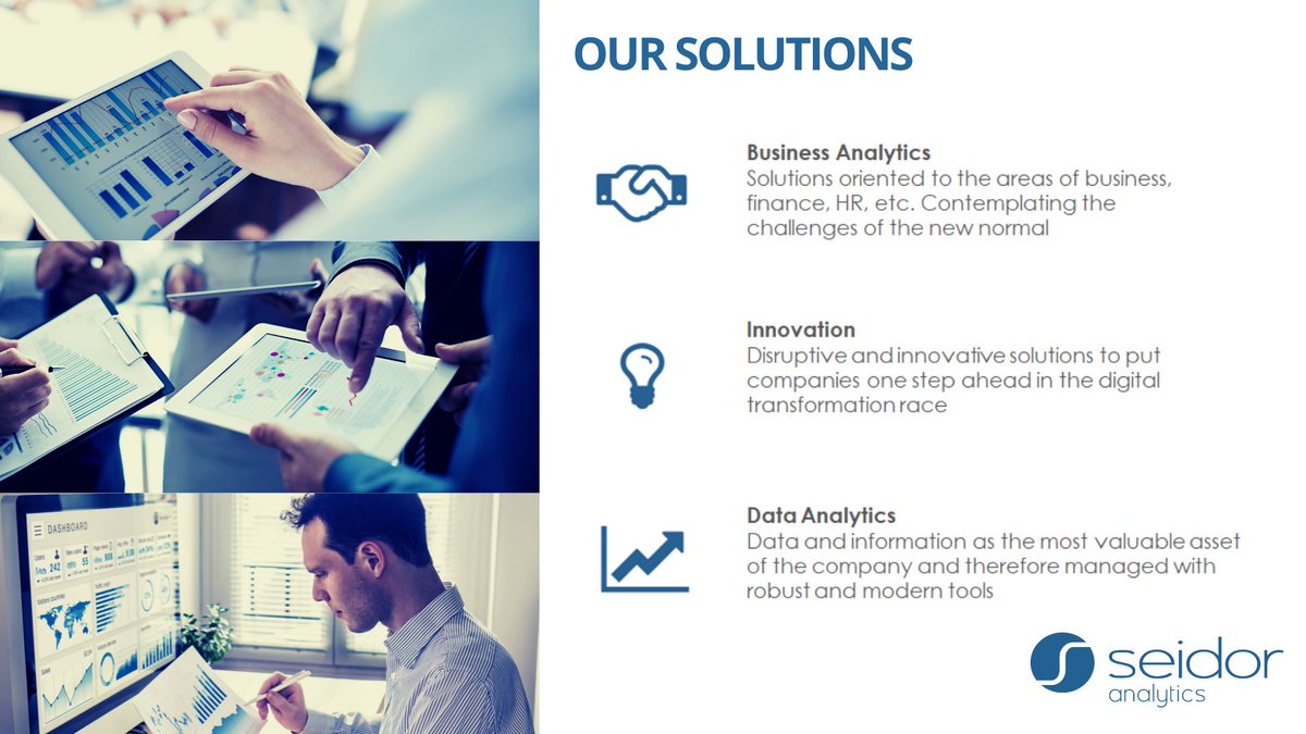 Seidor_Analytic's tweet photo. At SEIDOR Analytics we have the experience of successful implementations that show the potential of analytics in companies and institutions. 

Visit our website and learn more about us: https://t.co/gvvXnSYx1B

#SEIDORAnalytics #Analytics #AnalyticalSolutions #DataAnalytics https://t.co/EdQMEu1OCt