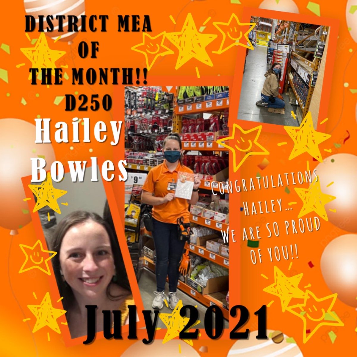 Look at this Super Star from Evansville!  Hailey is our D250 associate of the month!  Awesome job Hailey and thank you for all you do!  ⁦<a href="/RoWilliams1/">Rocky Williams</a>⁩ ⁦<a href="/jody_delicato/">Jody Delicato</a>⁩ ⁦<a href="/amazingmet2003/">Laura Wing</a>⁩ <a href="/Linville2003/">Patrick Linville</a> ⁦<a href="/john_l_gossett/">John Gossett</a>⁩