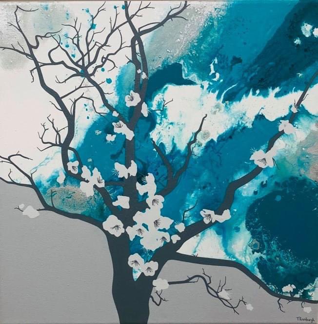 tkinniburghart's tweet photo. ‘White Flowers’ can now be seen @scotland_art #artgallery #glasgow #ArtistOnTwitter #twitterart #galleryart https://t.co/ZxfynXhqEO