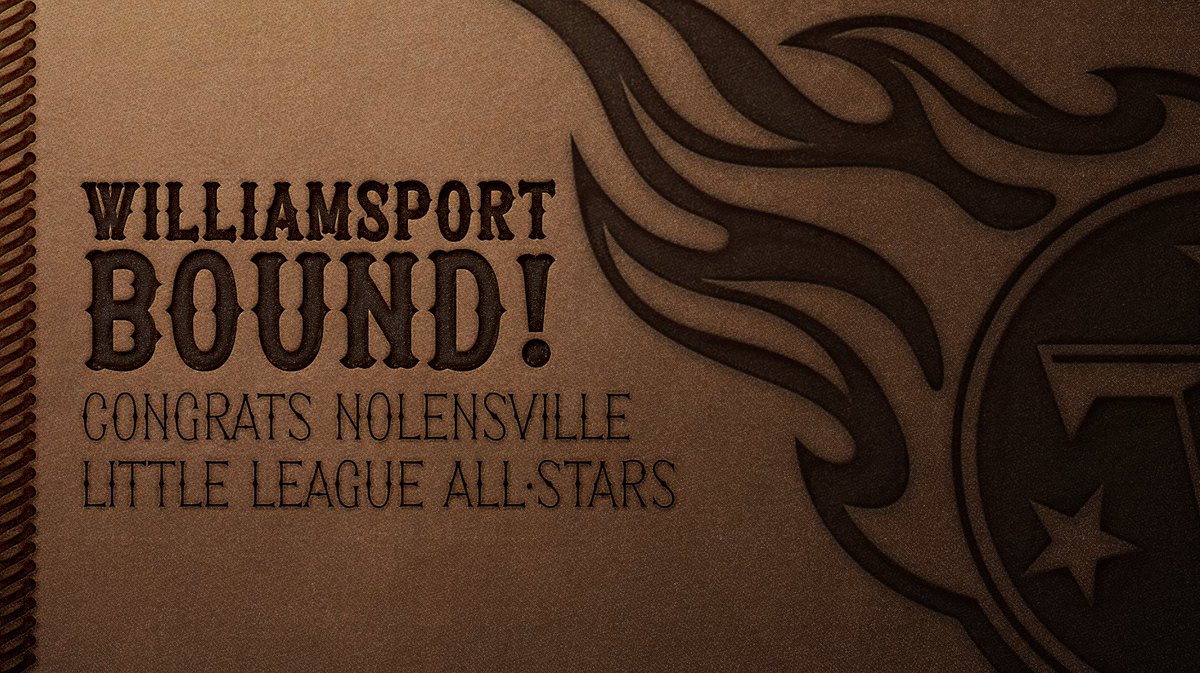 Titans's tweet photo. The boys are heading to Williamsport! #LLWS 

Nolensville LL wins the Southeast Regional Championship! ⚾️ https://t.co/dnkSfDtjNF