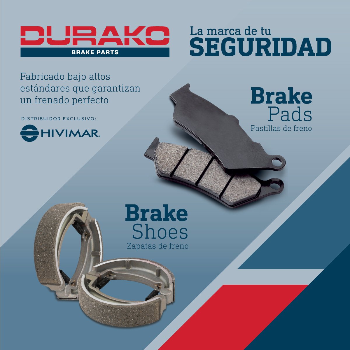 hivimaroficial's tweet photo. ¡Durako es la marca de tu seguridad! Todo nuestros repuestos han sido probados y testeados con los más altos estándares de calidad, para ofrecerte la seguridad que tú necesitas al conducir.

Pide #Durako en tu taller o almacén de confianza. Una marca exclusiva de #Hivimar. https://t.co/Rr3h9EX8VO