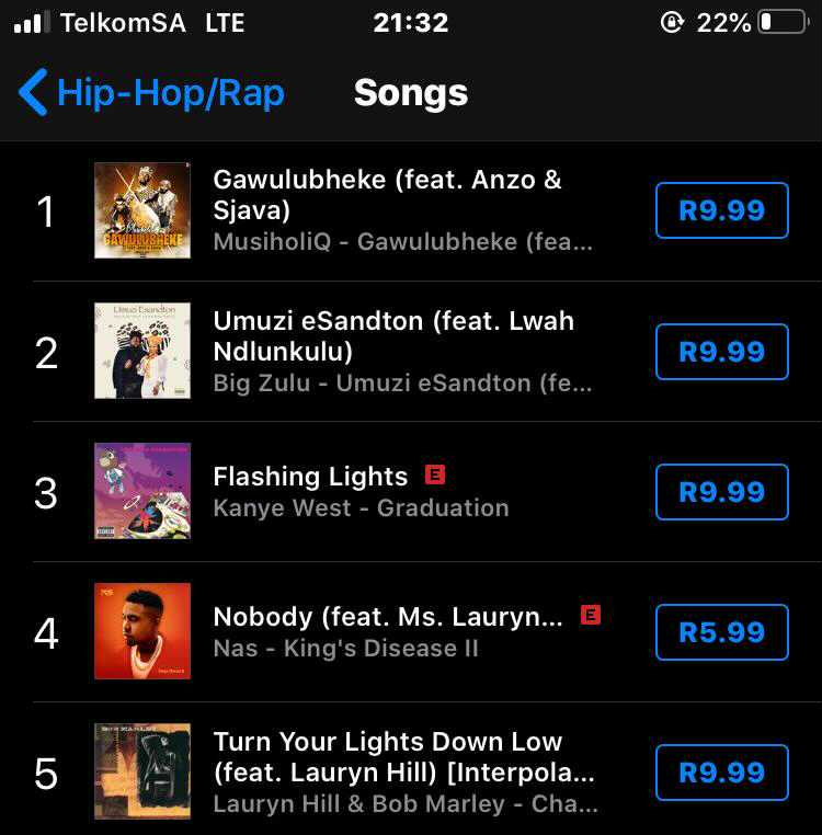 Musiholiq_Nuz's tweet photo. Number 1 hip hop in the country ⁦@Sjava_atm⁩ ⁦@Anzo_Islwane⁩ ⁦@Xwisebeats⁩ !!!! https://t.co/KAP3785oQC