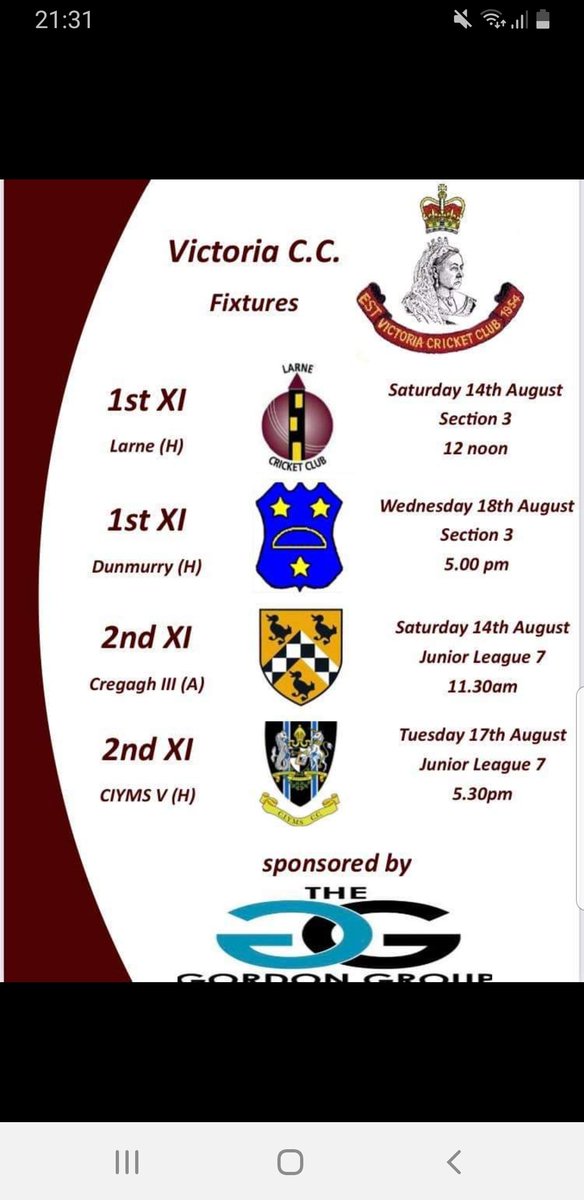 Busy week ahead for the club. All support welcome as always!