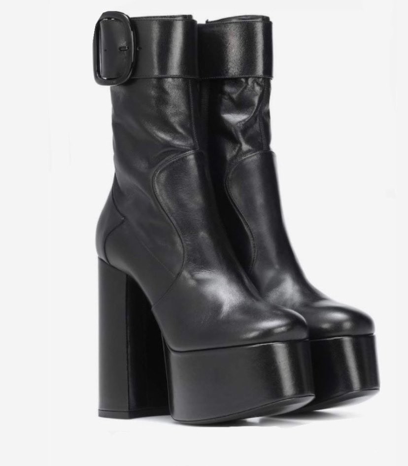laurentculture's tweet photo. saint laurent platform shoes https://t.co/E8uk7O9Bek