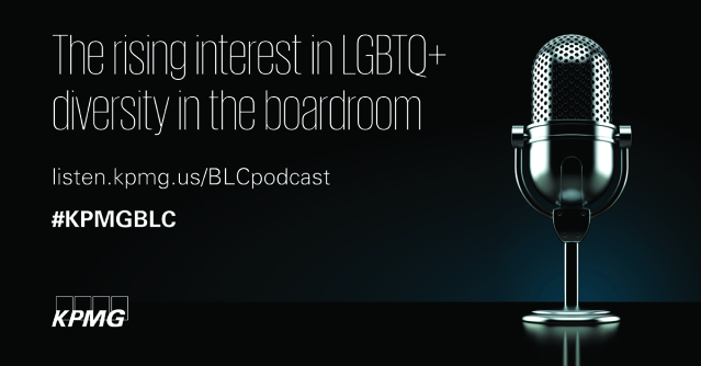 #KPMGBLC Senior Advisor @SusanAngele speaks with @toddsears, founder and CEO of @OutLeadership about the increasing visibility of, and interest in, LGBTQ #diversityandinclusion in the boardroom. bit.ly/37yUZHM