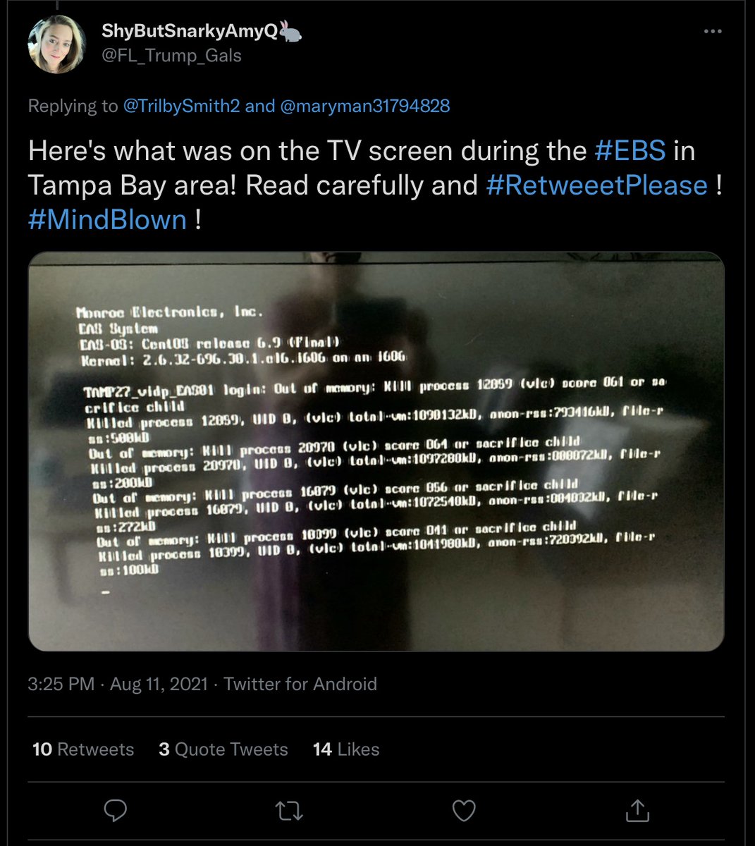 CarolAustera2's tweet photo. Those in Tampa that got the child sacrifice message…
This may explain why…. https://t.co/VWe0xaEOnb