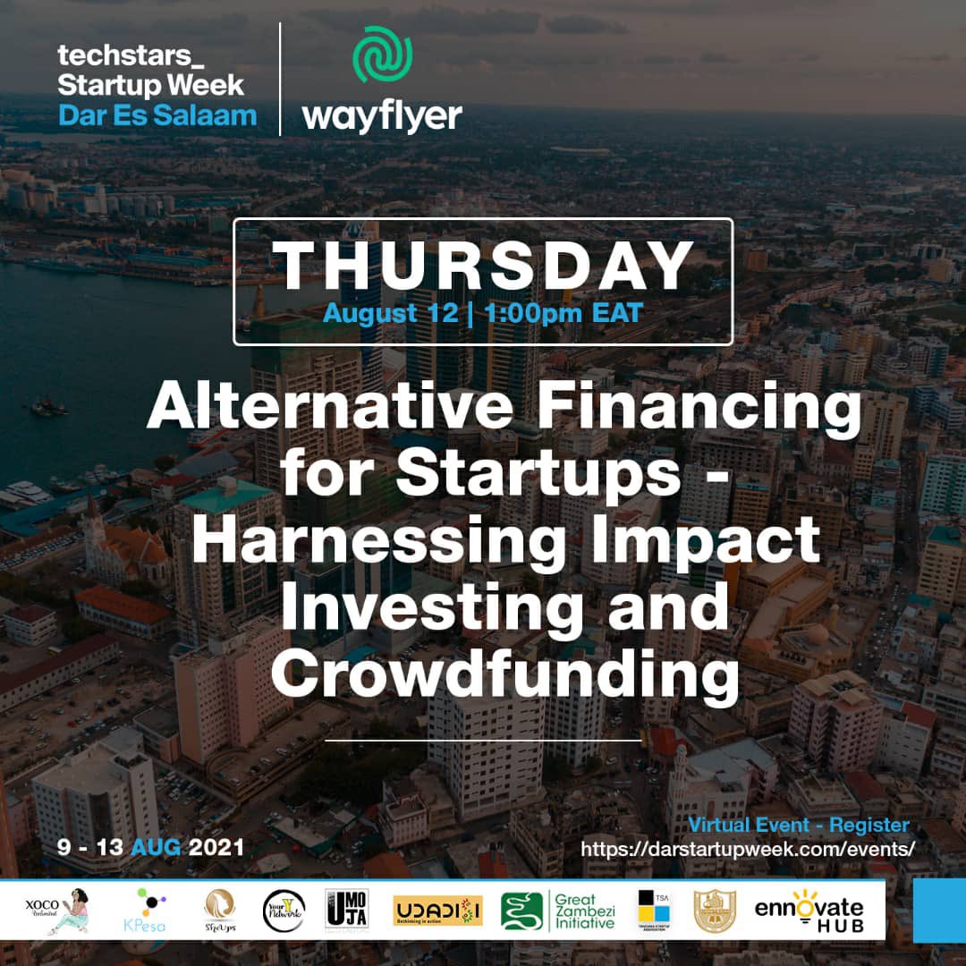 V2Reality's tweet photo. @DarStartup @KPesa4 @ennovatehub @YourYNetwork1 @SheUpsOrg @WeForXoco @Udadisi @createch_tz @TZprivateEquity @ASSEKnews Tomorrow:
Round table discussion with global #impactinvestors, #angelinvestors & #VC’s:
🖊️: The Impact Investor Forum
🗓️: Thursday, Aug 12
⏱️: 5pm EAT
Register now via 👇🏾
https://t.co/ClBpiwTgir
#techstars #swdar #startupcommunity #Tanzania #entrepreneur @DarStartup #ImpInv https://t.co/hjYhTfODDR