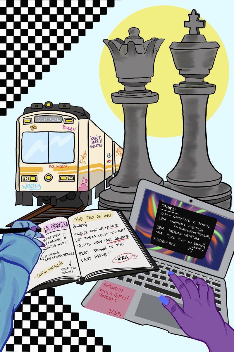 "My hope is to rekindle the light in all of us so that we can be beacons of light in our community. Positive energy will motivate our youth &amp; leaders to voice their needs &amp; promote positive reform in our school system that benefits each community."
🎨 by Bianca 4 <a href="/CA_Partnership/">California Partnership for the Future of Learning</a>