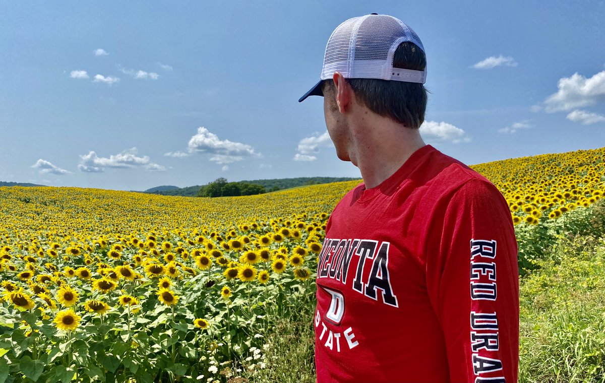 SUNY_Oneonta's tweet photo. Yesterday's #TriviaTuesday question was easy-peasy, and almost all of you got it right! π»π€©πThe college is located within Otsego County, an absolutely beautiful place to live and learn. This gorgeous sunflower field is just outside of Cooperstown!
#thisisupstate #iheartNY https://t.co/n92mc8eSCb