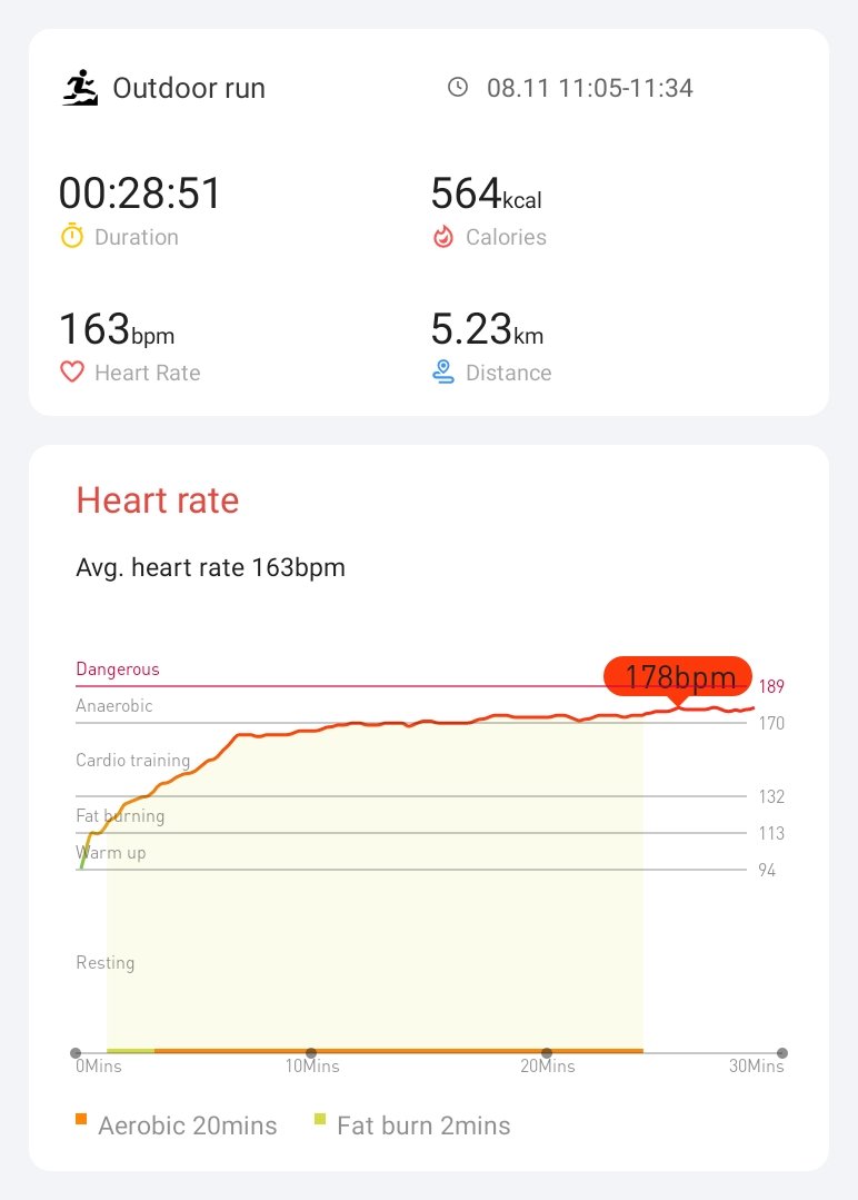First run🏃 with the Ticwatch today. A lot of statistics in the Mobvoi app, great🙂 <a href="/Mobvoi_Official/">Mobvoi_Official</a>