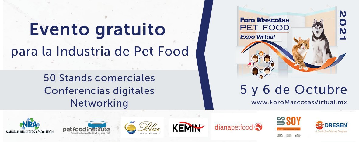FOROMASCOTASMX's tweet image. Conoce más sobre #nutrición, #regulación sanitaria, procesos, #ingredientes, #formulación y evolución del #mercado de alimento para #mascotas

Inscríbete aquí: bit.ly/35zYwER