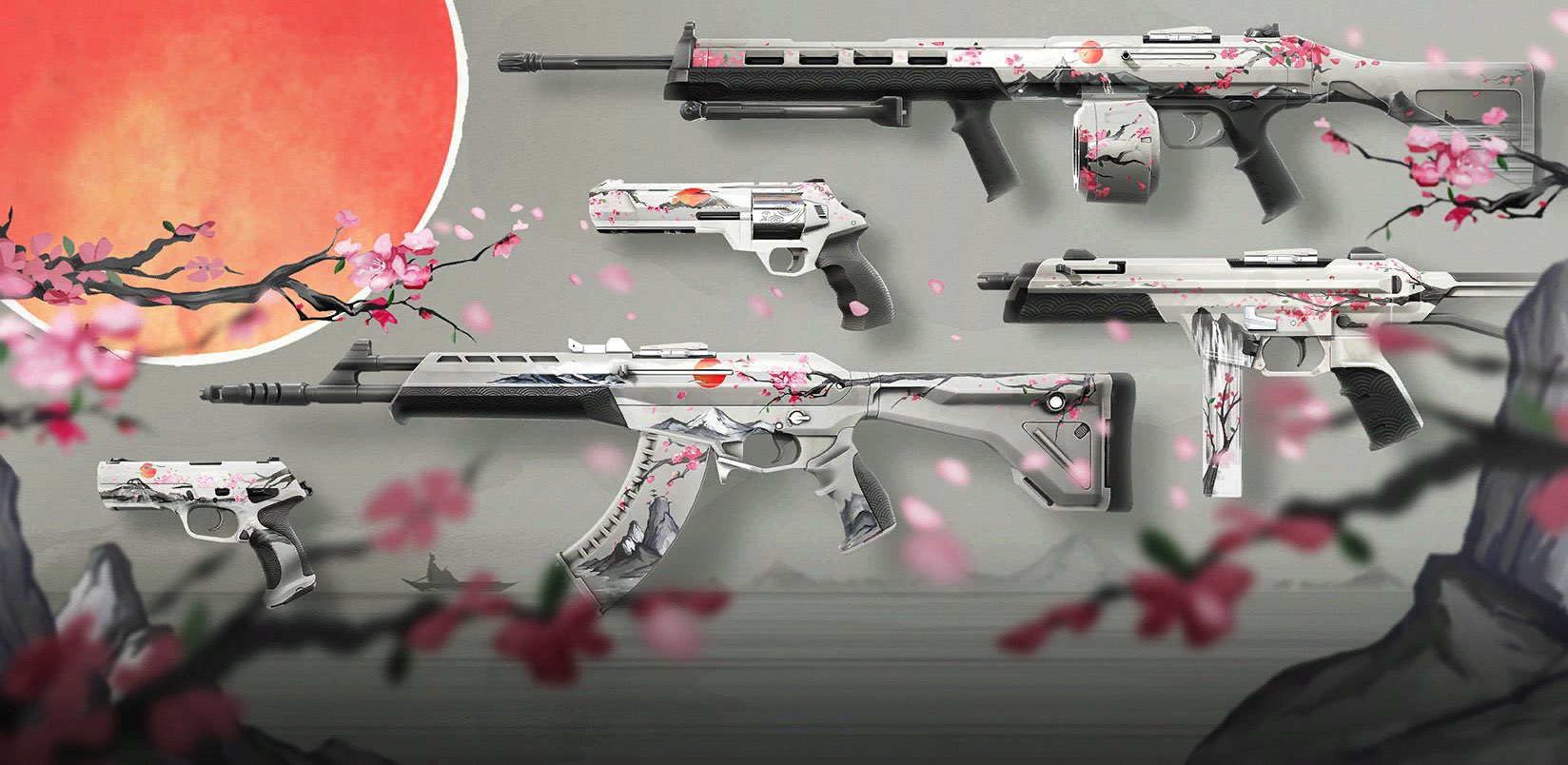 Mike  Valorant Leaks & News on X: Sakura Skin Set #VALORANT ~Sakura Ares ~Sakura  Classic ~Sakura Sheriff ~Sakura Stinger ~Sakura Vandal   / X