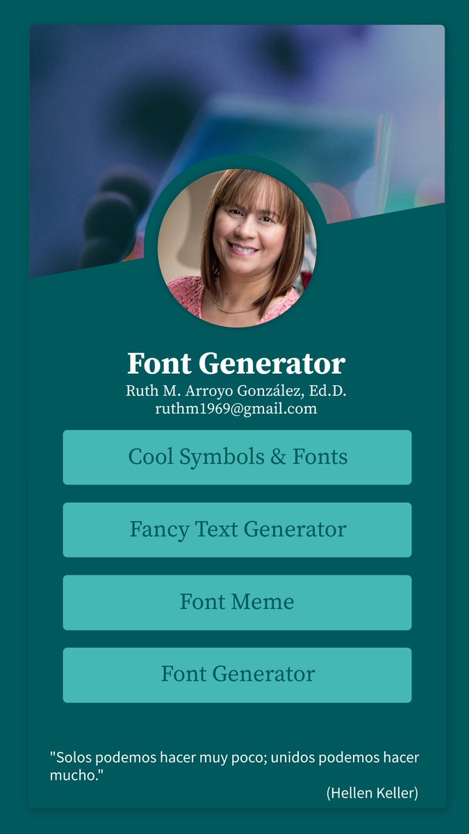 ruthm1969's tweet image. #FontGenerator