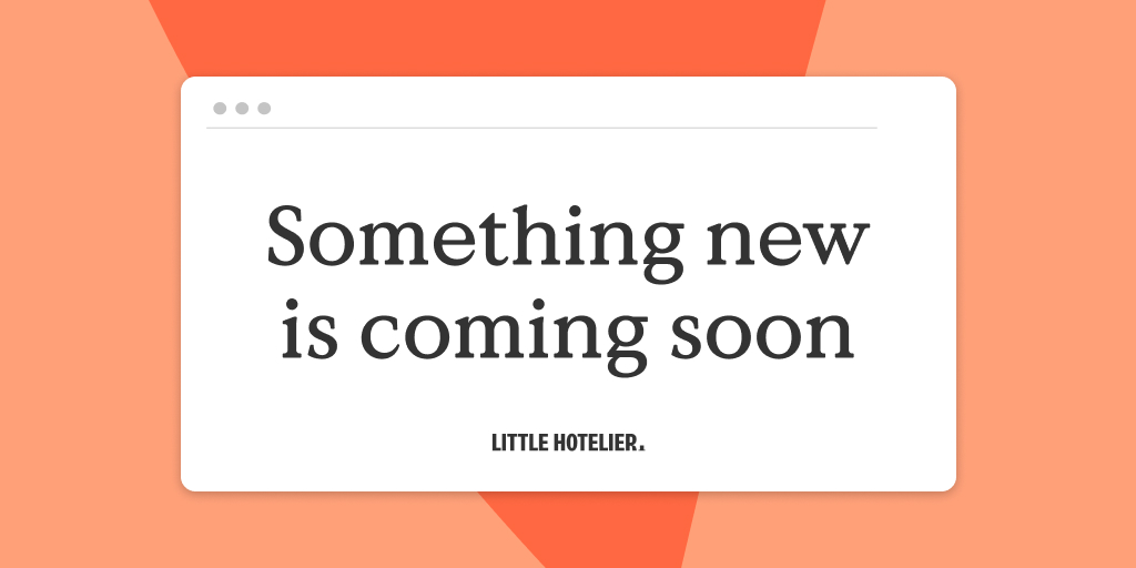 Something exciting is launching next week. Can you guess what it is? 
#putyourthinkingappon #LittleHotelier