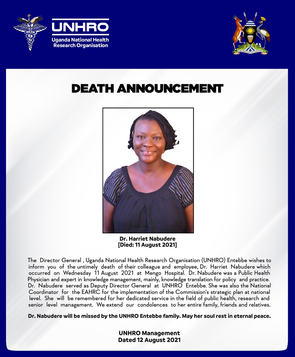 Uganda National Health Research Organisation tweet media