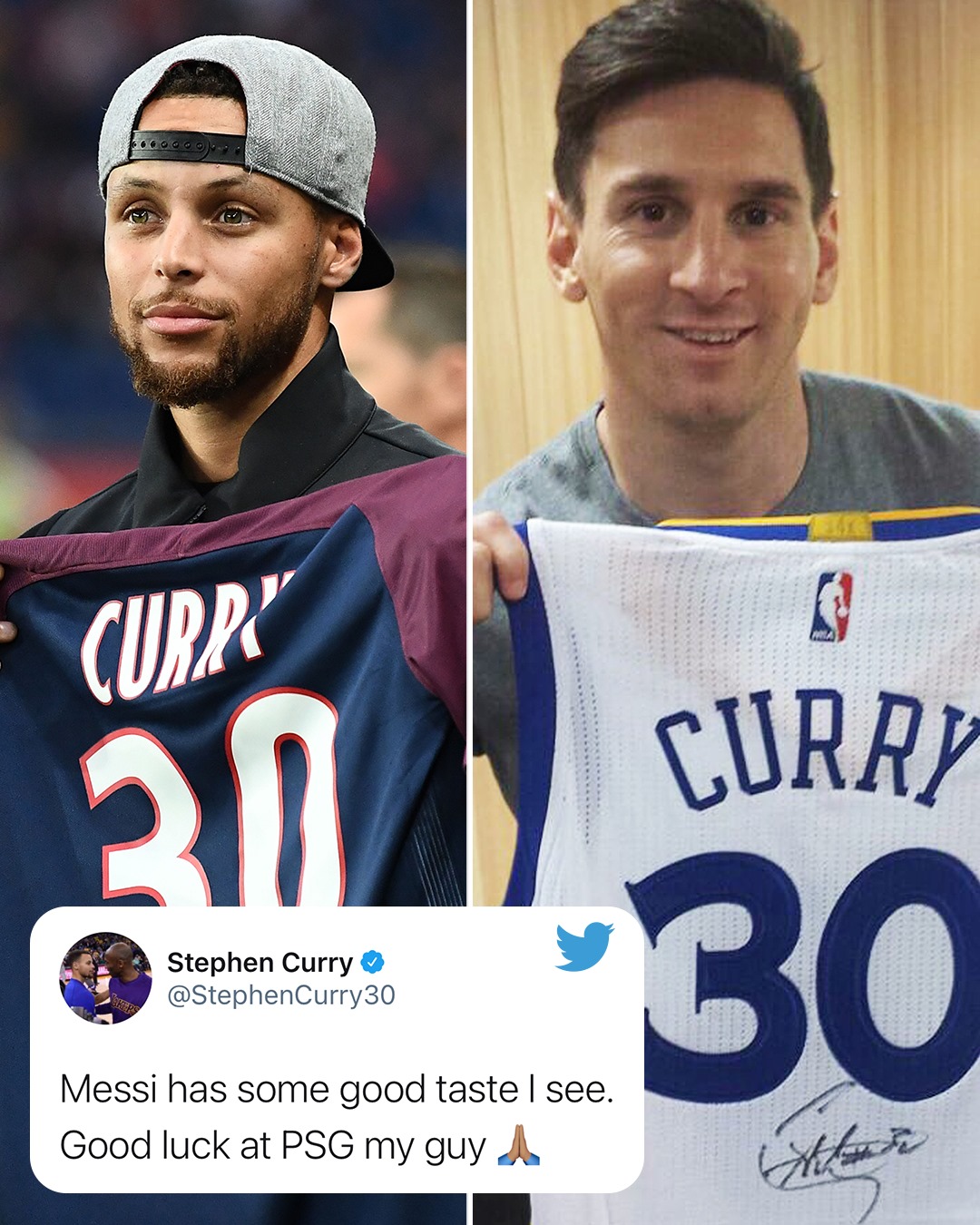Golden State LATAM on X: Lionel Messi 🤝🏼 Stephen Curry