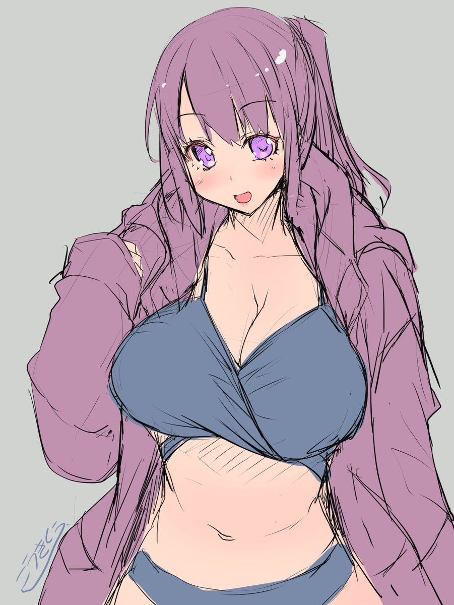 薄着の上にぶかぶかオーバーサイズっていいよね～。なんかいいよね～。 