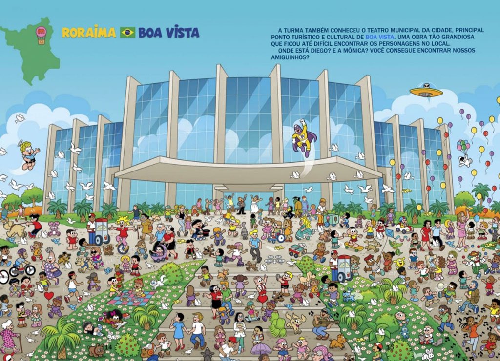 Teresa_Surita's tweet photo. Genteeee! Olha só que legal! A @TurmadaMonica lançou um livro pelas capitais e claro que nossa capital da Primeira Infância não poderia ficar de fora! Lindo, né? @mauriciodesousa colocou os personagens mais lindos desse Brasil na nossa Praça das Águas e no nosso Teatro 😍 https://t.co/x7iqCLq06t