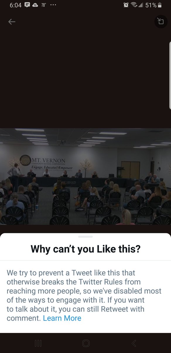 RavenMyst56's tweet photo. @RealCandaceO I got notices both when trying to "like" the video or share outside of Twitter. 🤬 https://t.co/XiDTA4ekWk