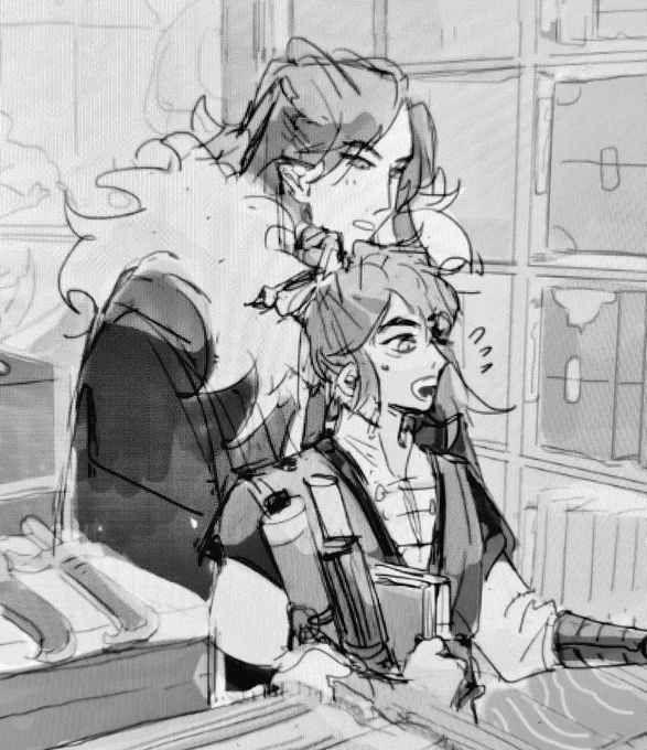 Second sketch of one of the postcard that should be available 😊 