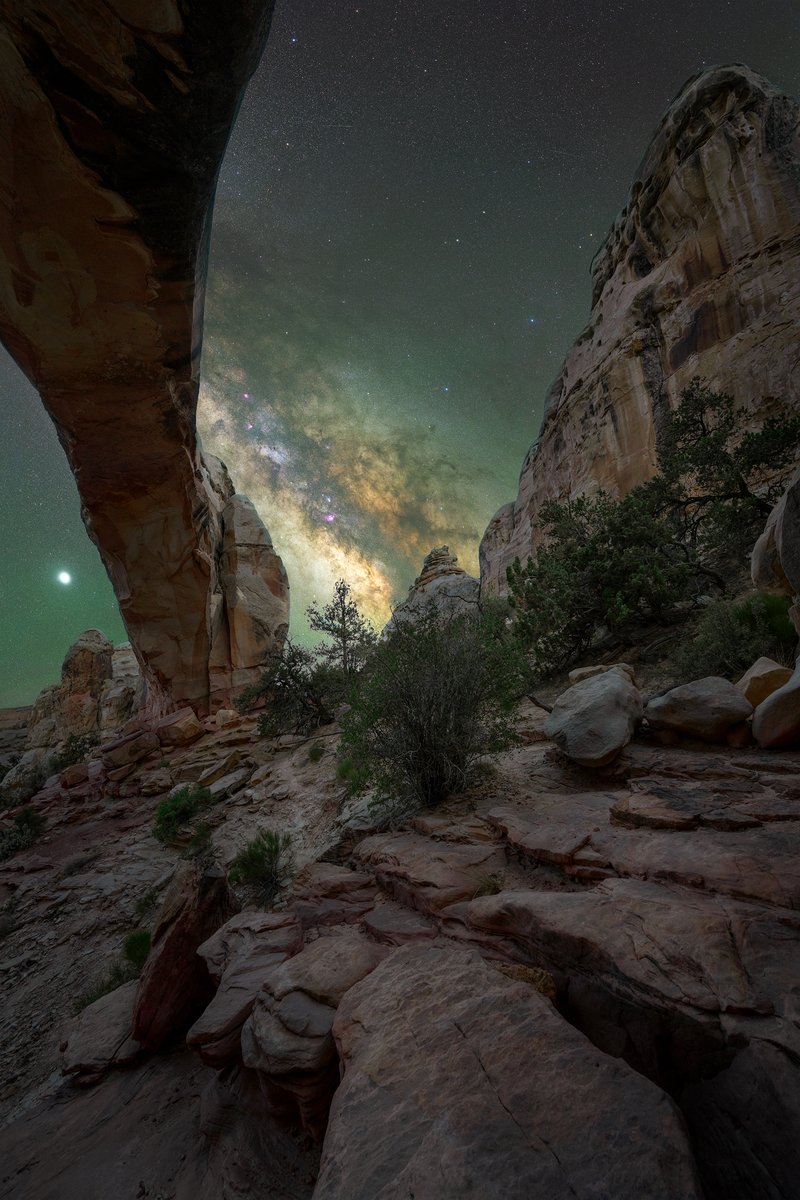 The Perseids meteor shower will peak tomorrow night. It's one of the best meteor showers of the year, producing about 60 meteors per hour. The moon will set early in the evening, allowing meteors to stand out. #NightSkies #DarkSkies

Photo: former Artist-in-Residence Phil Sisto