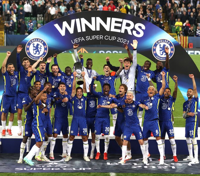 JUARA UEFA Super Cup 2021 🏆

Chelsea mengawali musim 2021-22 mereka dengan sebuah gelar 🤩