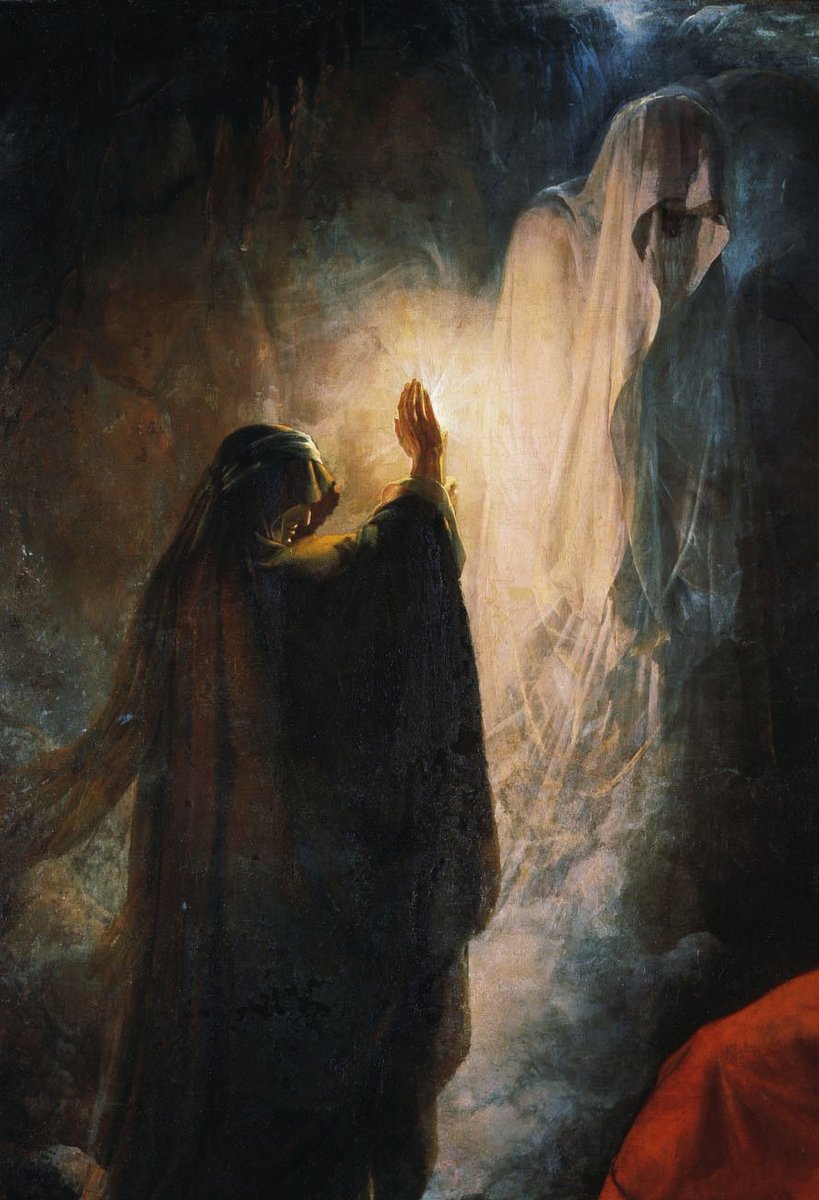 The Witch of Endor, by Dmitri Nikiforovich Martynov. circa 1857