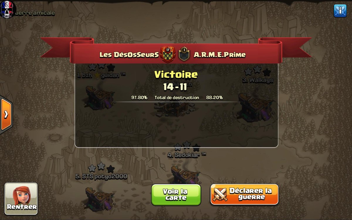 🎉🎉🎉 Grosse victoire ce soir qui nous envoie en demi finale de la <a href="/supacup2/">SupaCup</a>.
Un gros GG à nos 5 guerriers @Walkays_VV_Aito <a href="/Sedokiar4/">Sedokiar</a> <a href="/guidan14/">鬼旦</a> potyo et diamxn
Félicitations à vous pour cette belle victoire

<a href="/VVESPORT_Off/">VV ESPORT</a>