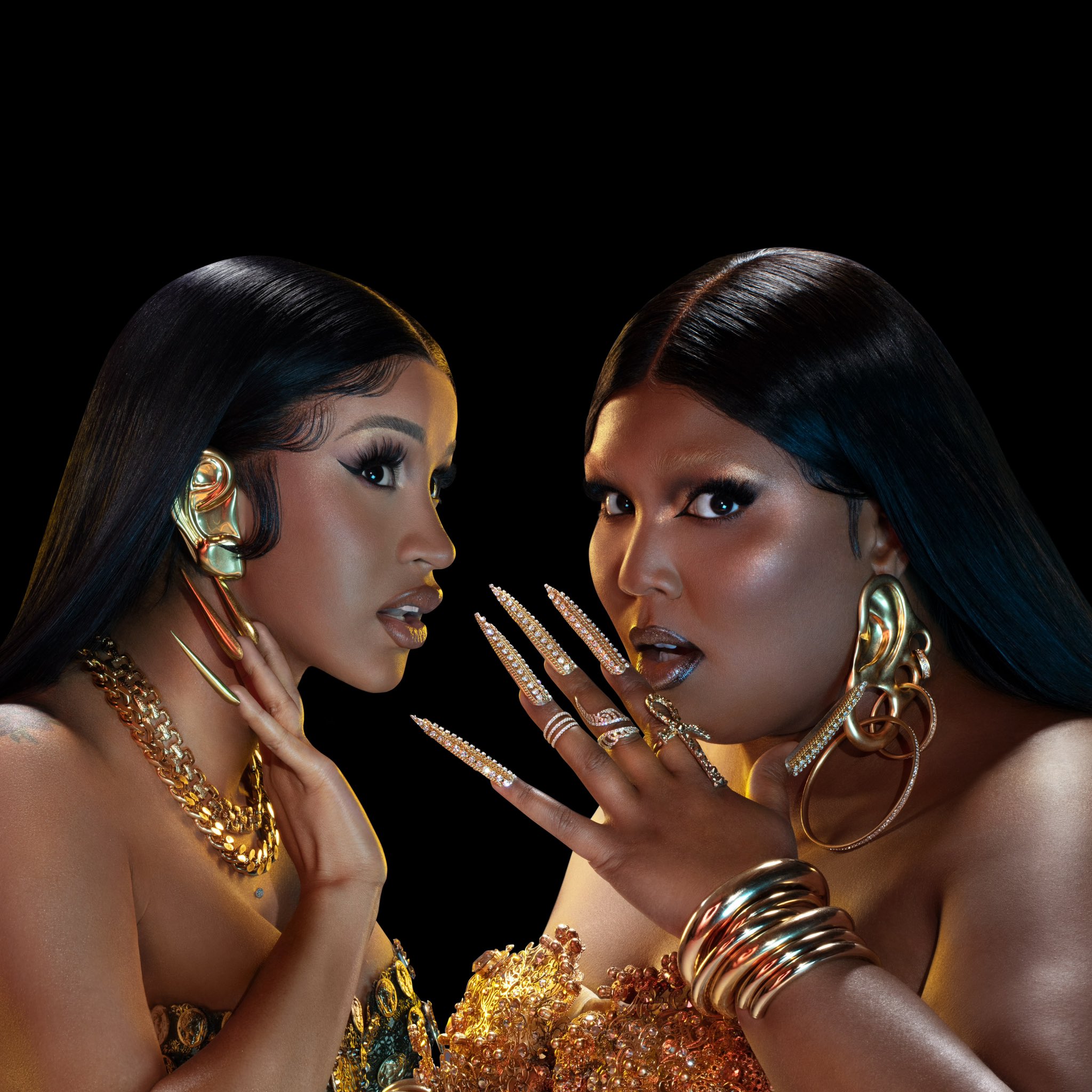 Lizzo e Cardi B na capa de Rumors (Foto: Reprodução)