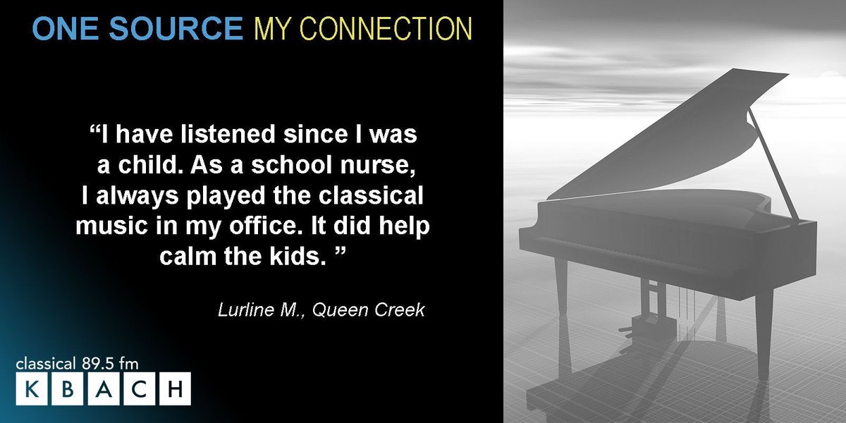 KBAQ's tweet image. Keep carefully curated classical music in your ear all 2021 with KBACH. How? You can support the music through a membership. Find out how here: bit.ly/2nYUHqk.
#MyConnection