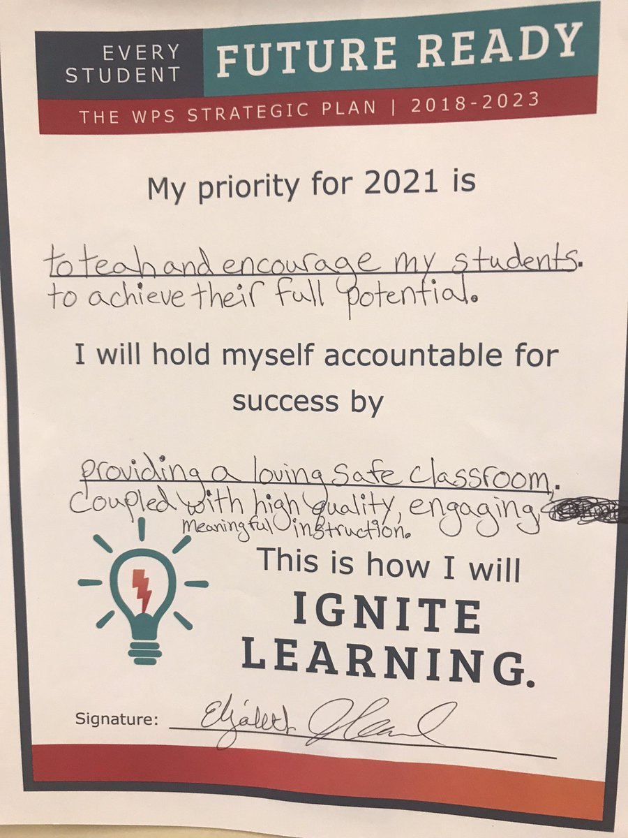 Check out these Harry Street priorities displayed in our halls! #wpsignitelearning