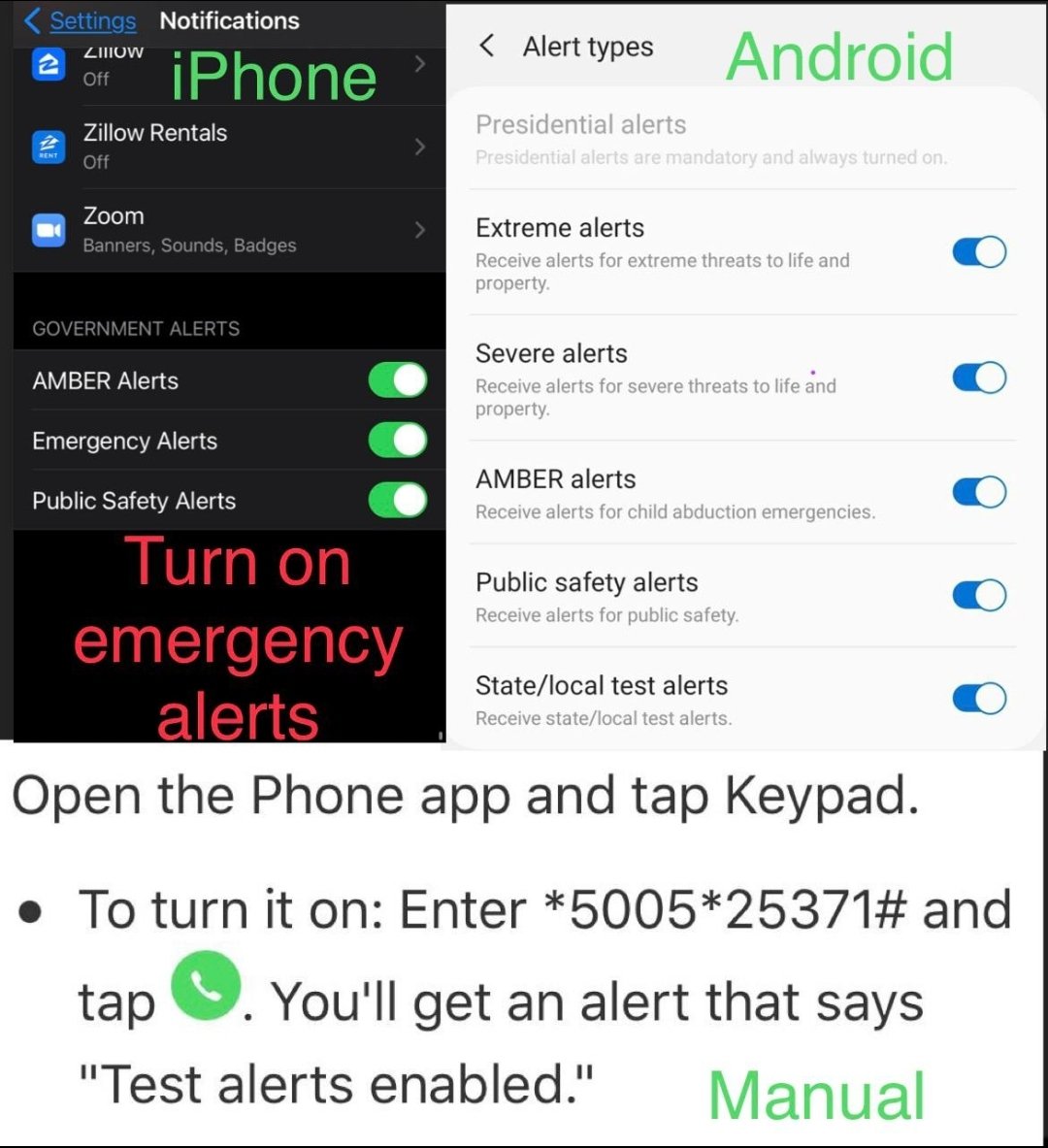 revolucaoq2's tweet image. Pessoal que mora nos USA, vocês receberam o Teste do Emergency Alert System? Parece que nem 10% das pessoas receberam por conta de atualizações de software. Chequem seus cels e reativem as notificações! Passe p/ frente, ISSO É SÉRIO! #emergencyalertsystem #EmergencyAlertTest