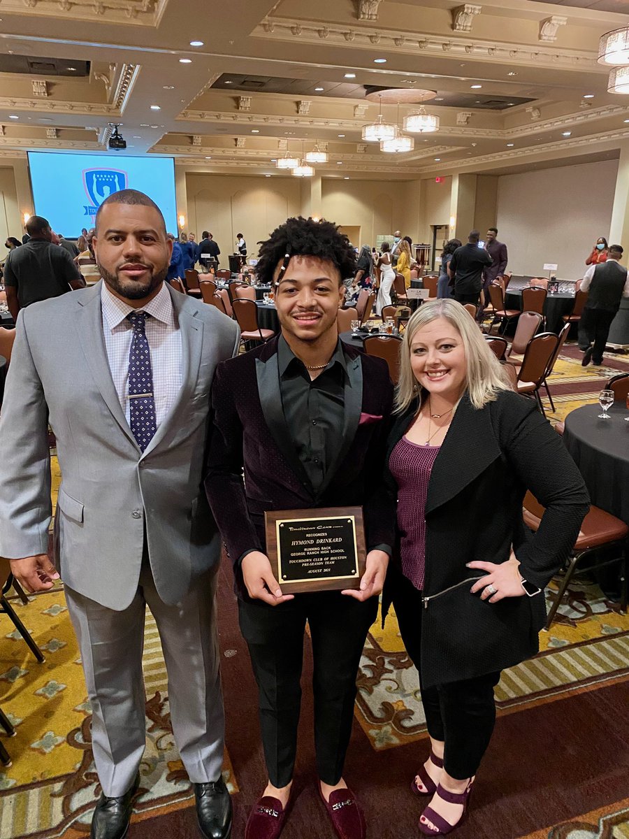 Great night @HoustonTDClub honoring some great student athletes @jrj3L @GRHS_Football @pinkpatterson @lcisdathletics @WeAreGRHS #WeAreGR #BUildingGReatness