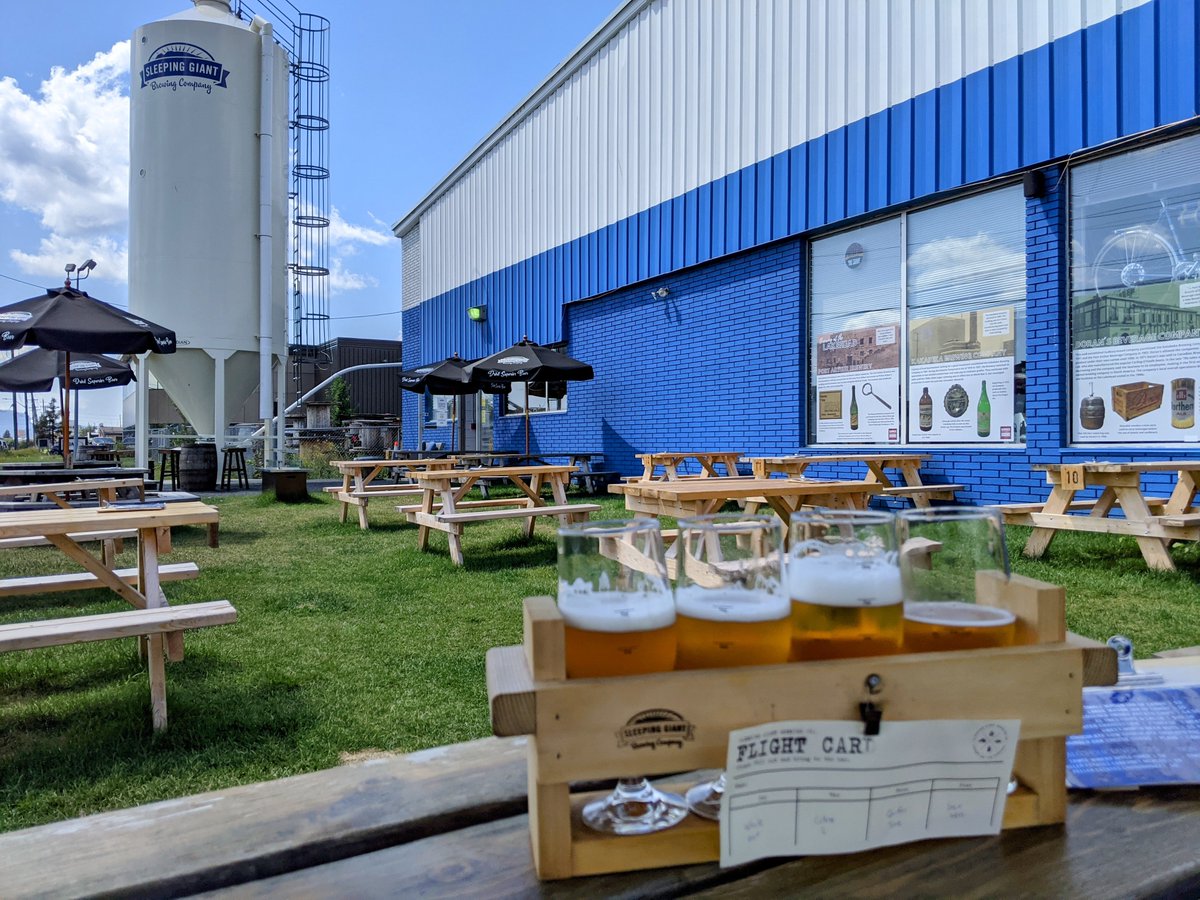 It's not been a Beer Passport summer (damn COVID!), but we can improvise on our own! Great visits today to <a href="/sleepgiantbrew/">Sleeping Giant Brewing Company</a> &amp; <a href="/DawsonTrail/">Dawson Trail CftBrwy</a> in #ThunderBay. Definitely worth the 15 hour drive! 😉