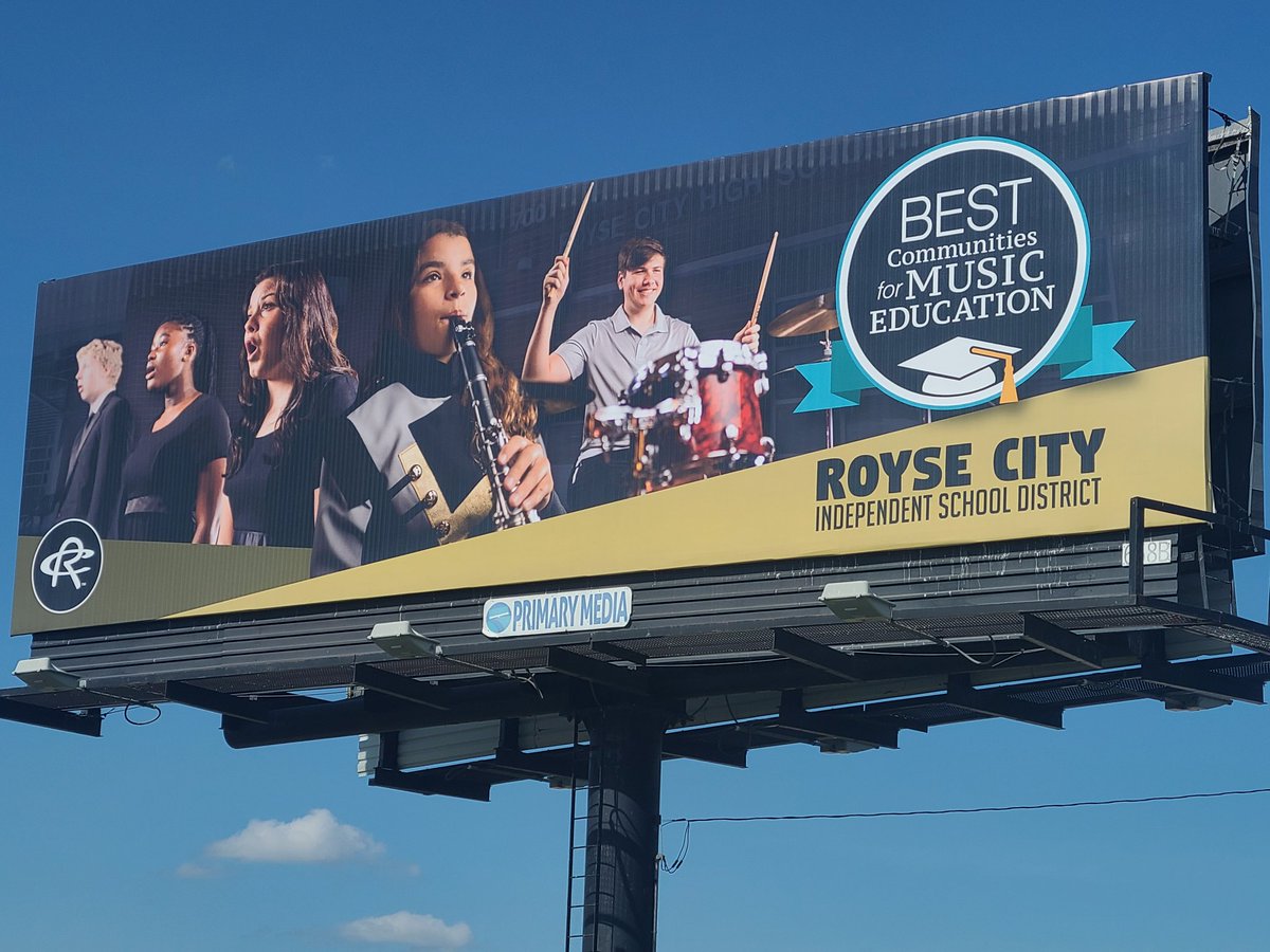 Thank you <a href="/RoyseCityHS/">Royse City HS</a> <a href="/rcisdfinearts/">Royse City ISD Fine Arts</a> <a href="/RoyseCityISD/">Royse City ISD</a> for this affirmation and support. Thank you students for helping to make us one of the Best Communities for Music Education!