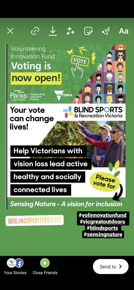 disabilitysprt's tweet photo. Please be involved https://t.co/eSHboUaRIa
#blindsports
#sensingnature
#vicgreatoutdoors
#volinnovationfund https://t.co/cImFA3ADly
