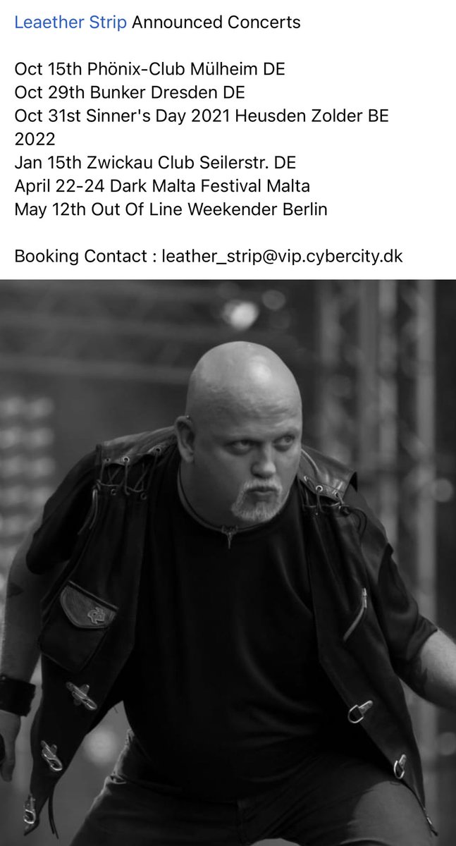 8064jvhj's tweet image. LeaetherStripがBerlineで5月12日に開催予定のOut Of Line Music主催のOut Of Line Weekender2022に出演予定で、5月20日にDieKruppsがDüsseldorfでライブが決まった。
おっと、これは気になる。
#diekrupps 
#leaetherstrip 
#OutOfLineWeekender